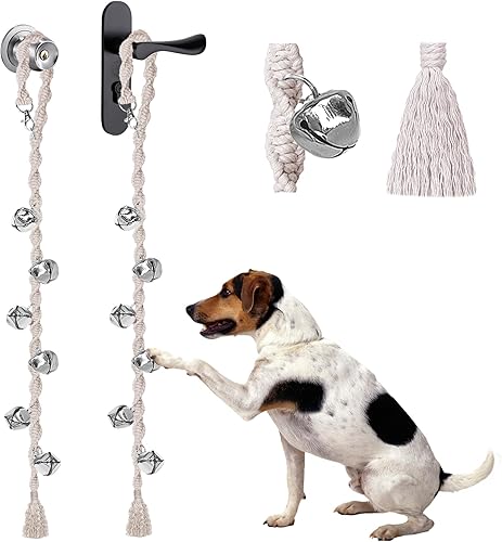 Campanas de perro para salir al exterior, campanas ajustables para puerta de perro, campanas de puerta para perros, campana de entrenamiento de