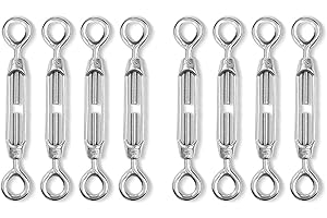 8 Pcs 304 Stainless Steel Turnbuckle