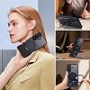 Case for Samsung Galaxy S25 Compatible with MagSafe Shockproof Mobile Phone Case with 360° Rotating Invisible Stand Scratch-Resistant Back Protective Case Matte Black