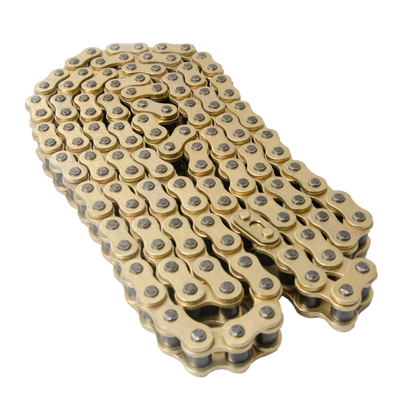 Catena di trasmissione dorata con O-Ring 525-120 di ricambio per moto ATV passo 525 120 maglie