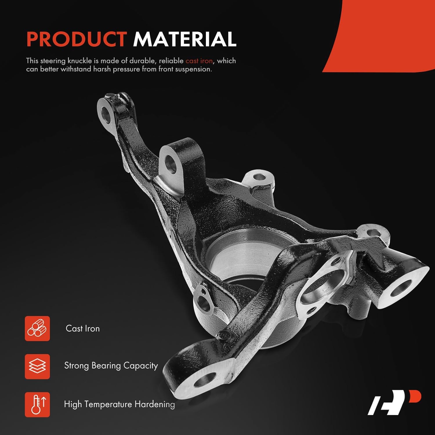 A-Premium Front Right Suspension Steering Knuckle Compatible with BMW E53 Series X5 2000-2006, Passenger Side