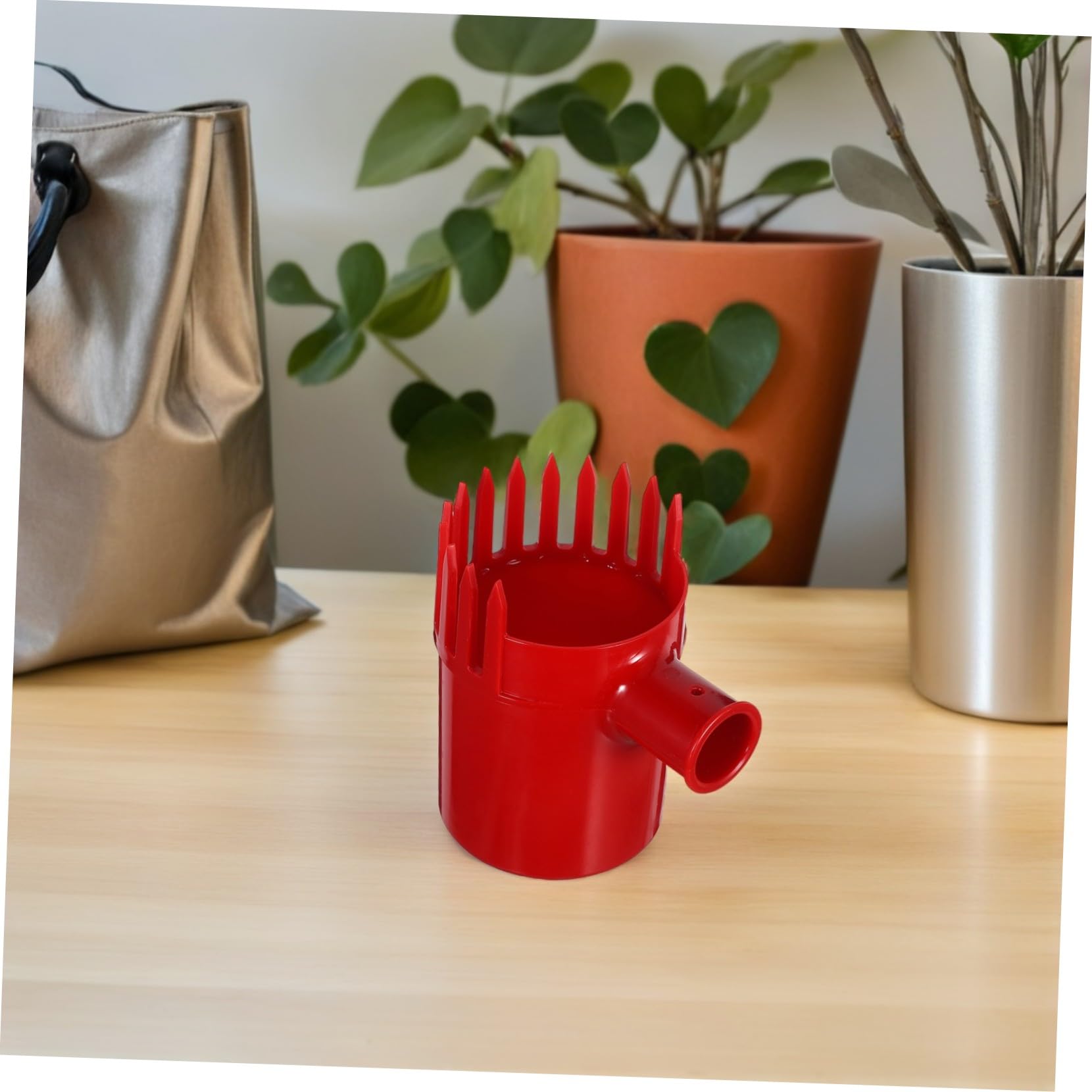 Fruchtpflücker Kunststoff Pflückhilfe mit Ergonomischem Griff Robustes Beerenernte Werkzeug für Blaubeeren Kleine Früchte und Garten Zeitsparend Rot für Outdoor Obstpflücker