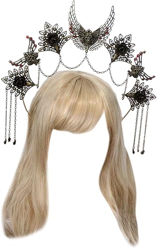 DGFJY Festival Hair Accessories Women Students Halloween Hairband Cosplay Angel Aureole Headbands Performances Hair Hoop Hair