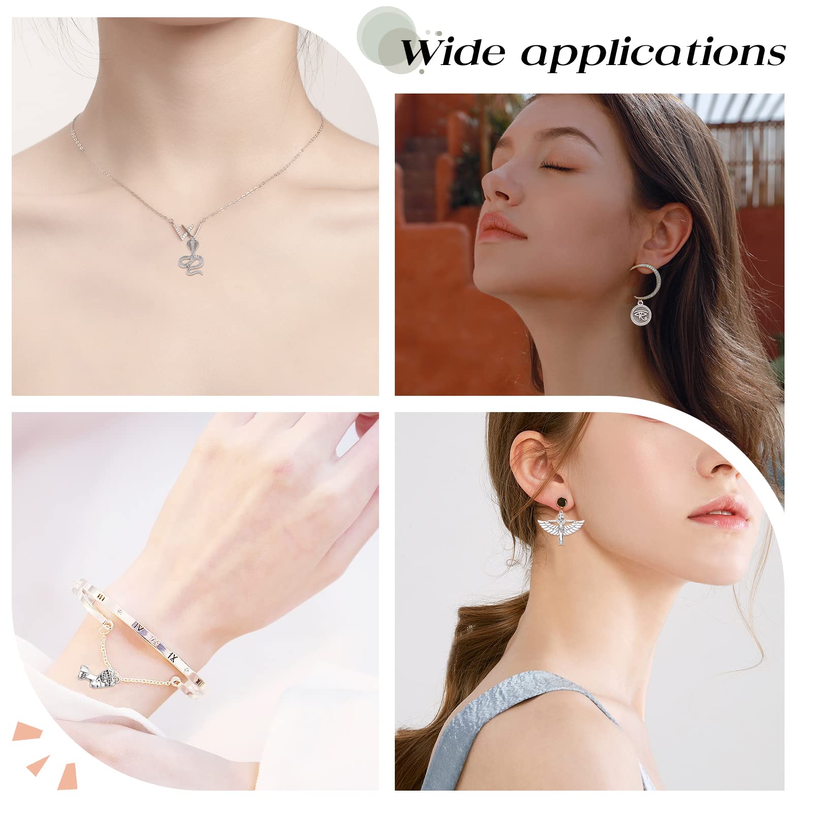 SUNNYCLUE 50 Pezzi Pendenti Western Cowboy – 5 Stili In Lega Anticata: Cavallo, Cappello, Stivale, Testa Di Cavallo, Stella – Per Bigiotteria Fai Da Te