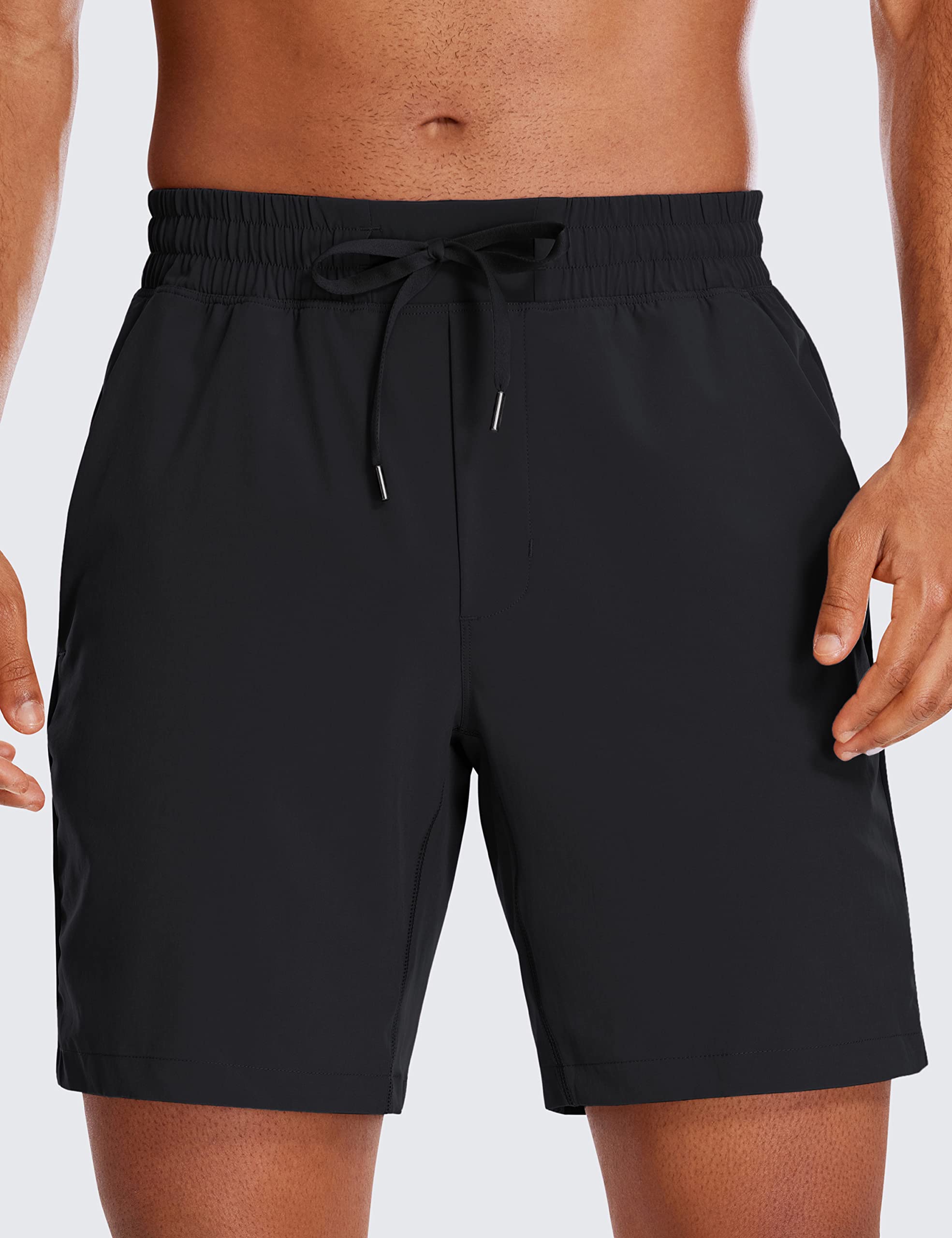 CRZ YOGA Short de Course 2‑en‑1 13/18/23 cm | Léger, Sèche Rapidement, Entraînement, Poches, pour Hommes