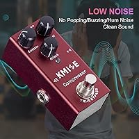 Vista 3 de Kmise Compresor Pedal de Efectos para Guitarra Eléctrica Mini Tipo Individual DC 9V True Bypass