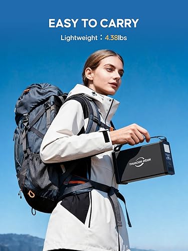 Miniatura 2 de Estación de energía portátil de 300 W 299 Wh, batería de litio, pequeño generador portátil para uso doméstico, camping, viajes, emergencia, caza, al