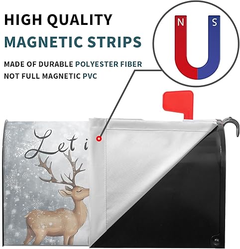 Miniatura 107 de Funda para buzón de águila calva con bandera estadounidense, tamaño estándar, 18 x 21 pulgadas, patriótica, impermeable, para buzón de correo