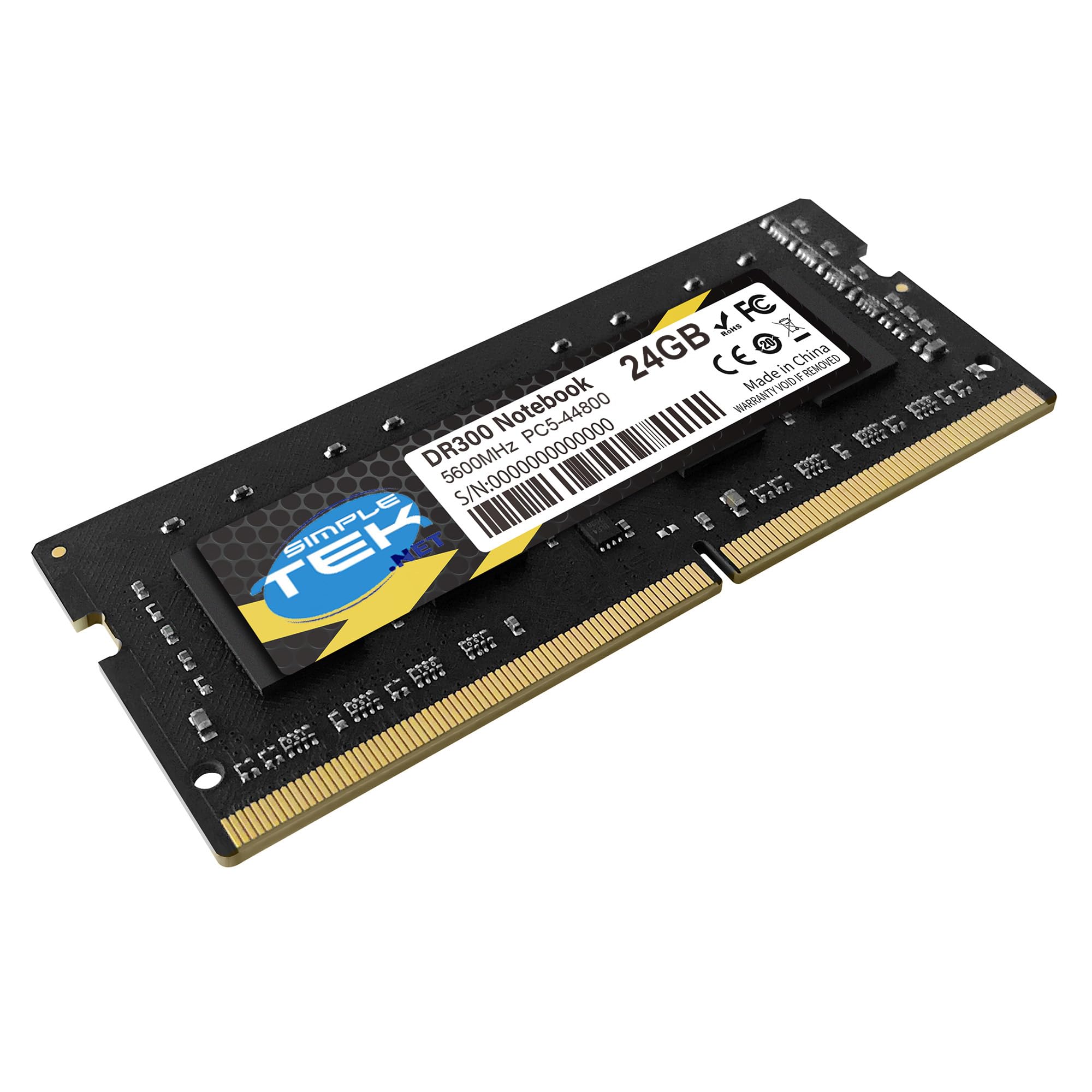 SIMPLETEK - Memoria RAM 24GB DDR5 5600 MHz - PC5-44800 - Modulo SODIMM per Notebook e PC All-in-One