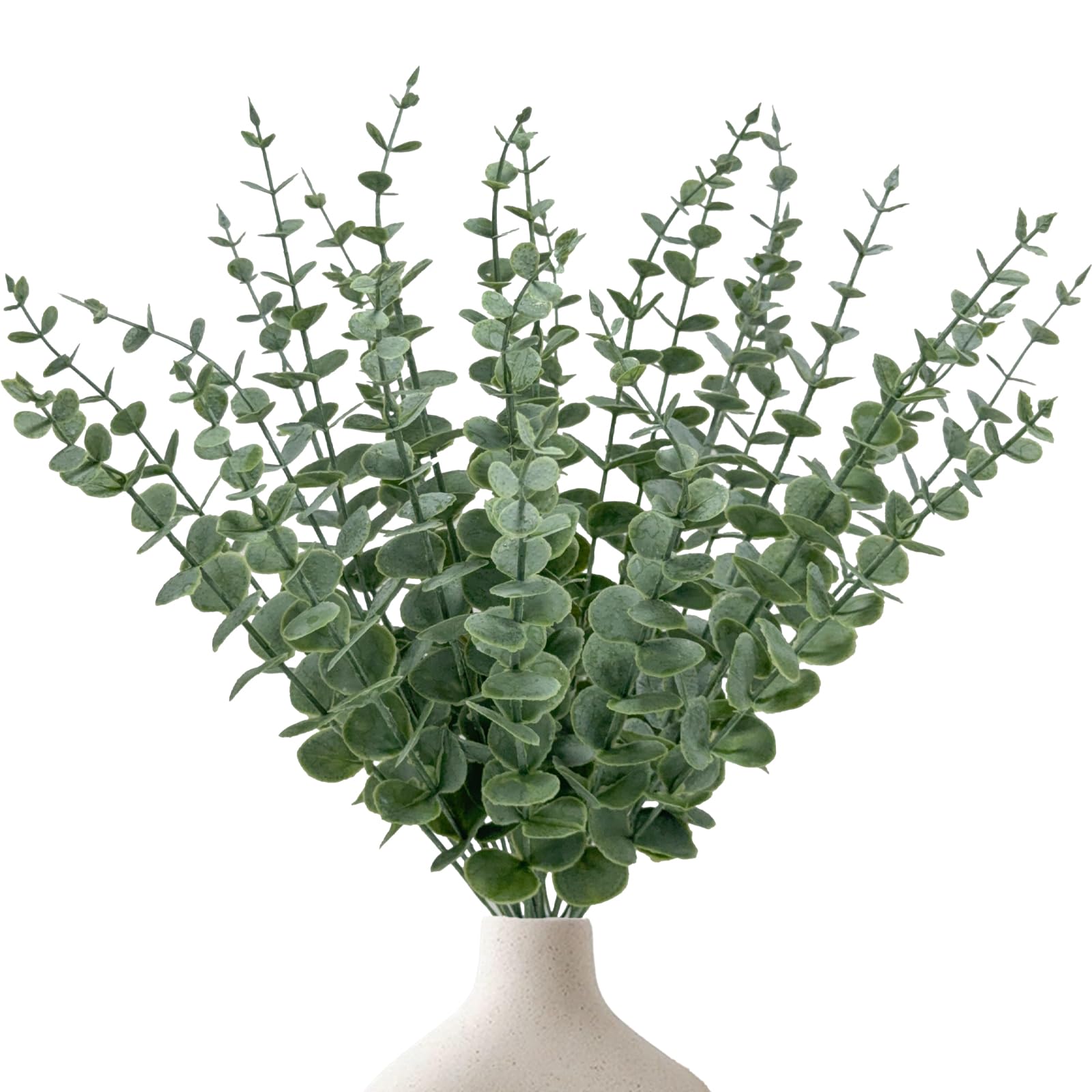 25Pcs Artificial Eucalyptus Stems, Realistic Fake Eucalyptus Branches for Home Decor, Wedding Centerpiece, Christmas Table Decoration, Centerpiece Greenery Arrangement​
