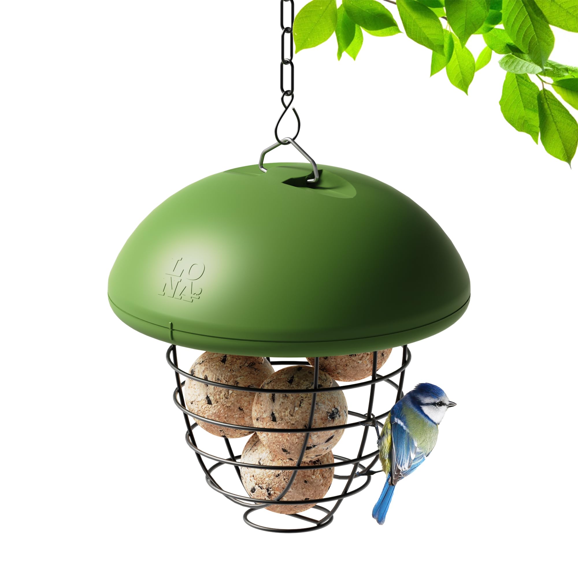 LONA Suet Ball Bird Feeder Wire Steel, Unique Bird Feeder for Outdoors