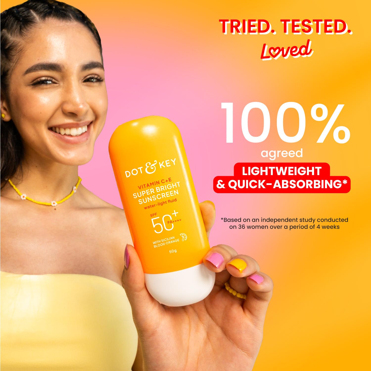 Dot & Key Vitamin C+E Super Bright Sunscreen Spf 50 Pa+++ - 50g & Dot & Key Vitamin C + E Super Bright Gel Face Wash | For Normal Skin | Skin Care Combo | For Women & Men 4