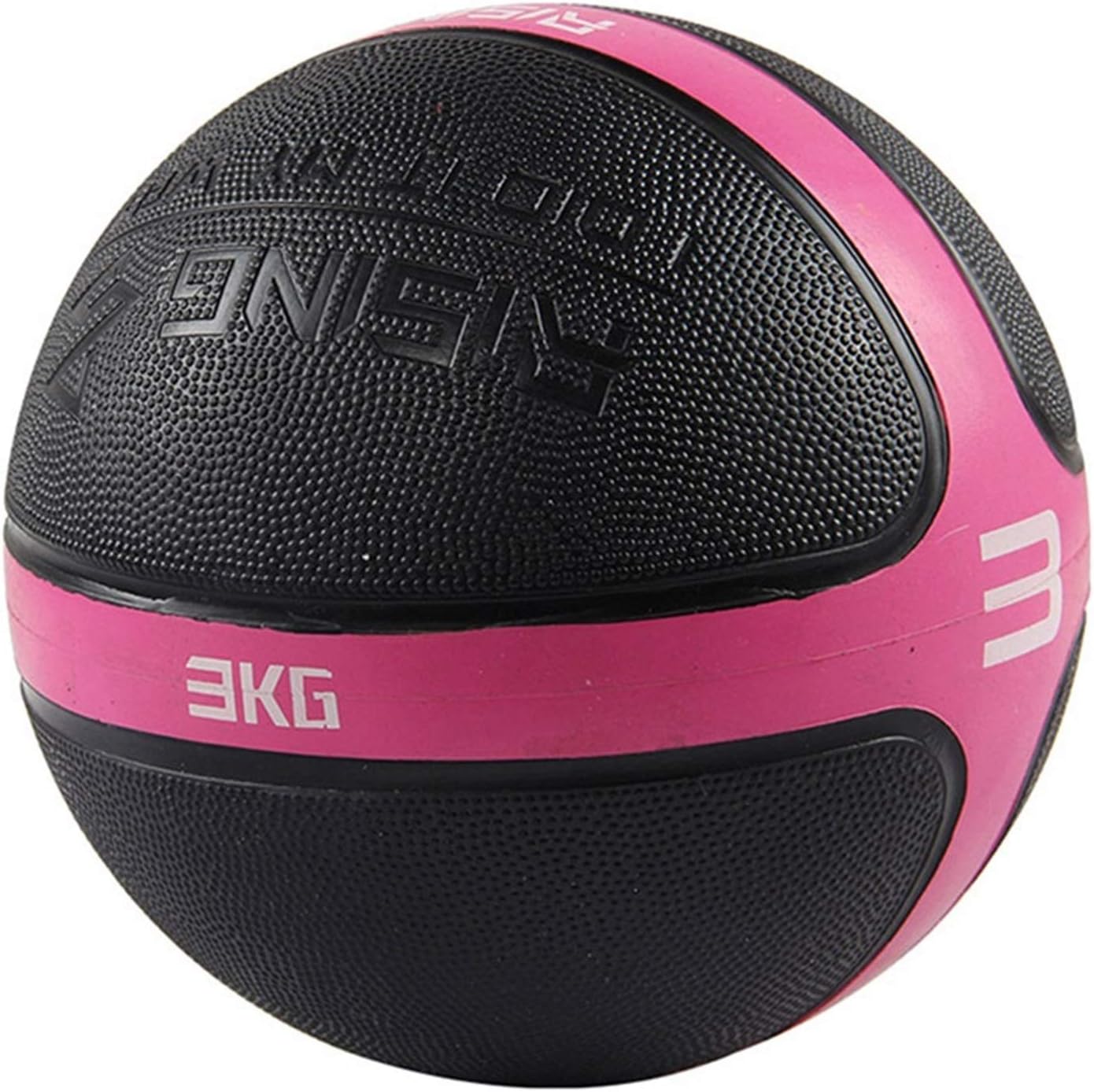 AGYH Medicine Ball Rubber Medicine Ball, Elastic Fitness Squash, Optional Weight Of 1/2/3/4/5/6/7/8/9/10kg, Suitable For Core Training And Aerobic Exercise (Size : 3kg/6.6lb)