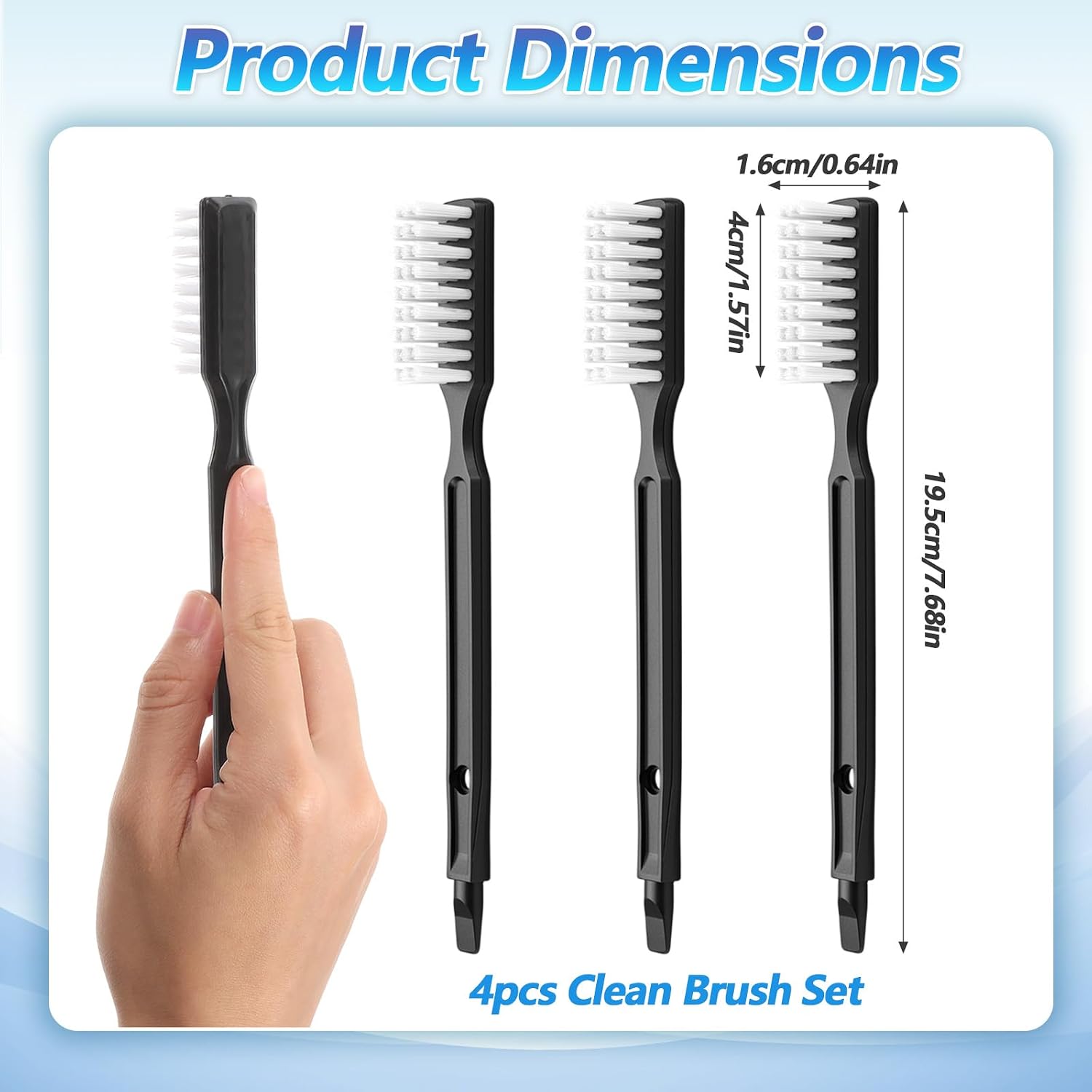 4 Pcs Juicer Machine Cleaning Brush Set,Masticating Cleaner Bristle