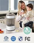 Stériliseur et sécheur de bouteille, Stérillisateur compact de bouteille pour bébé, Stérilisateur de bouteille de vapeur électrique pour les bouteilles de bébé, sucettes, pièces de pompe