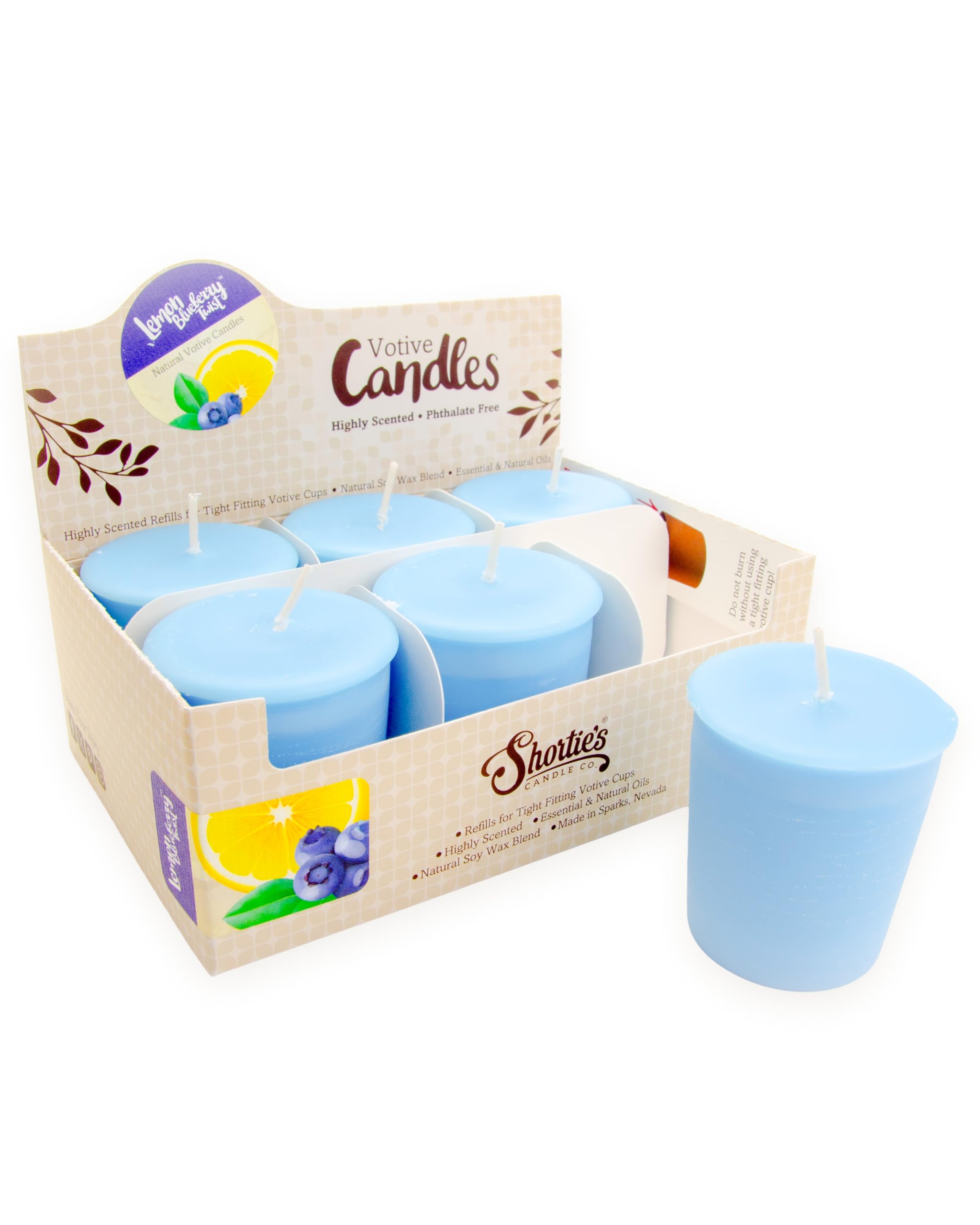 Bougie votive Fruits et Berry Shortie's Candle Company parfum longue durée - 8
