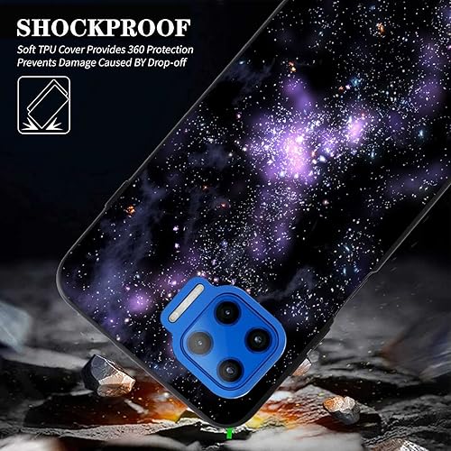 Miniatura 6 de Funda compatible con Moto G 5G PlusMoto One 5GMoto One 5G UW, diseño de ilustración de estrellas con purpurina y diseño de ilustración para moto