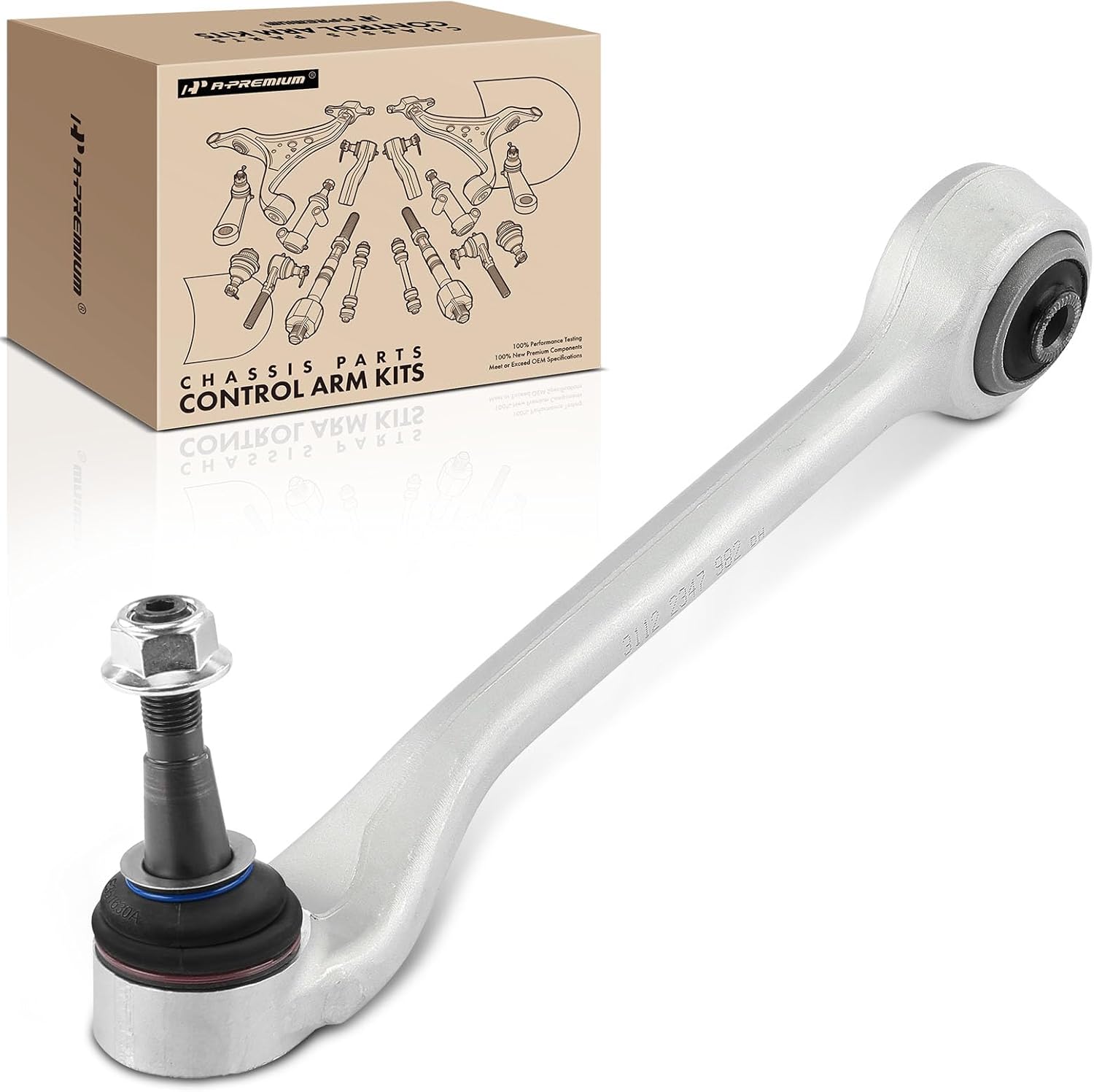 A-Premium Front Right Rearward Lower Control Arm, with Ball Joint & Bushing, Compatible with BMW 525xi 2006-2007, 528i xDrive 2009-2010, 530xi 2006-2007, 535i xDrive 2009-2010, 535xi & 528xi 2008