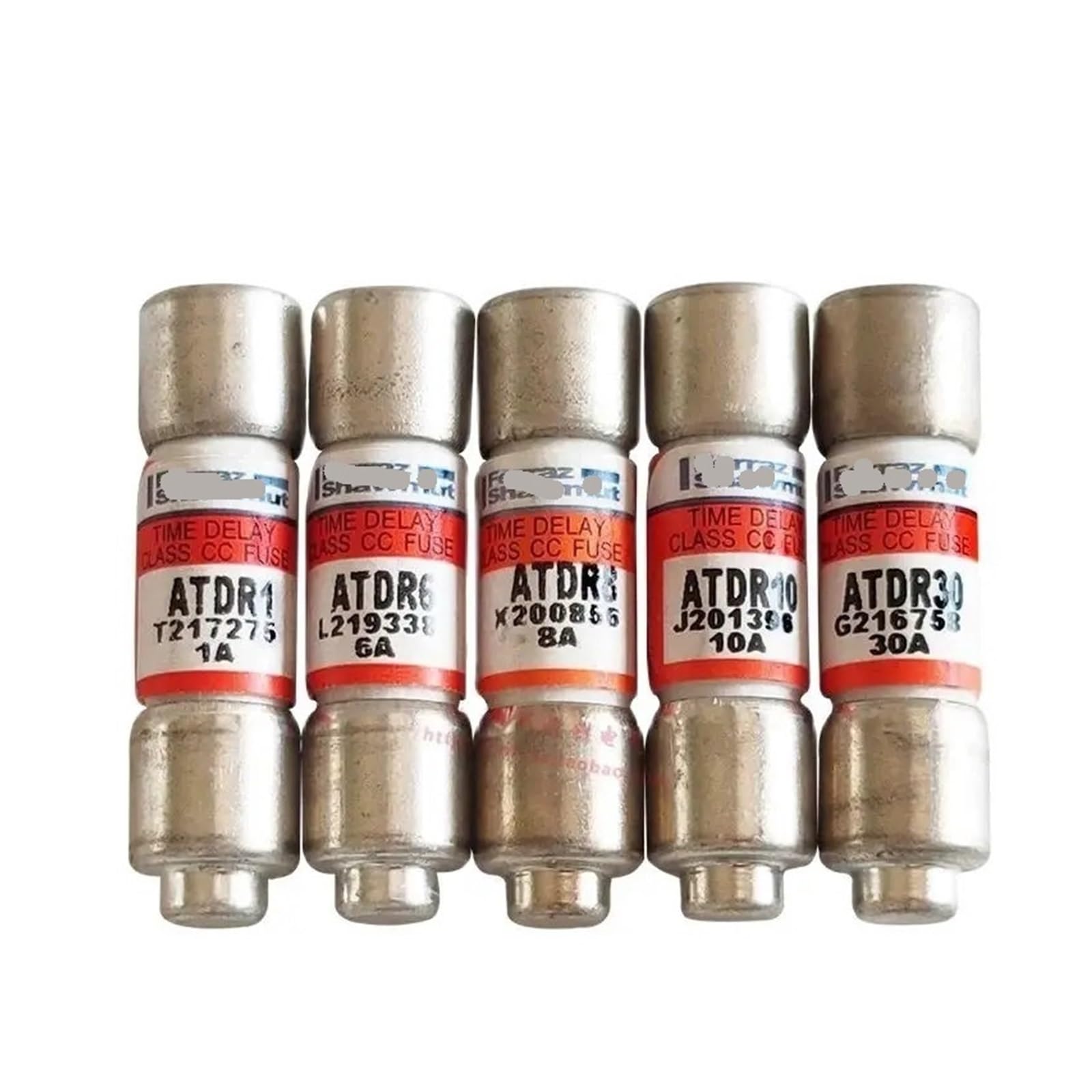 CXFCIHFT 1pcs AMP-TRAP Fuse ATDR1 ATDR2 ATDR4 ATDR5 ATDR6 ATDR8 ATDR10 ATDR12 ATDR15 ATDR20 ATDR30 10X38mm 600V Ceramic Time Delay Fuse(ATDR8 8A)