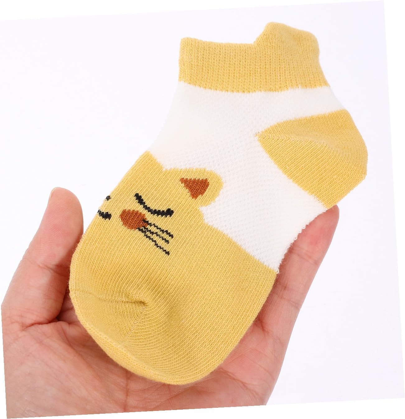 5pairs Cartoon Animal Boy Girl Socks Breathable Cotton Non-skid Socks for Boys and Girls Years Cute and Comfortable for Seasons for Crawling and Everyday Wear