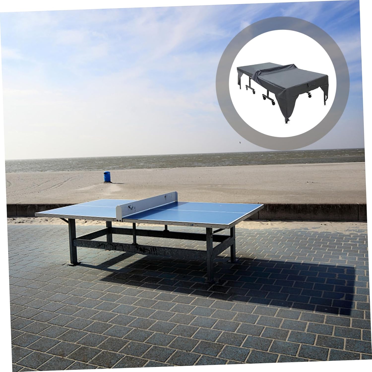 YARNOW Outdoor Cover for Table Tennis Table Furniture for Garden and Patio Weather-resistant and Design