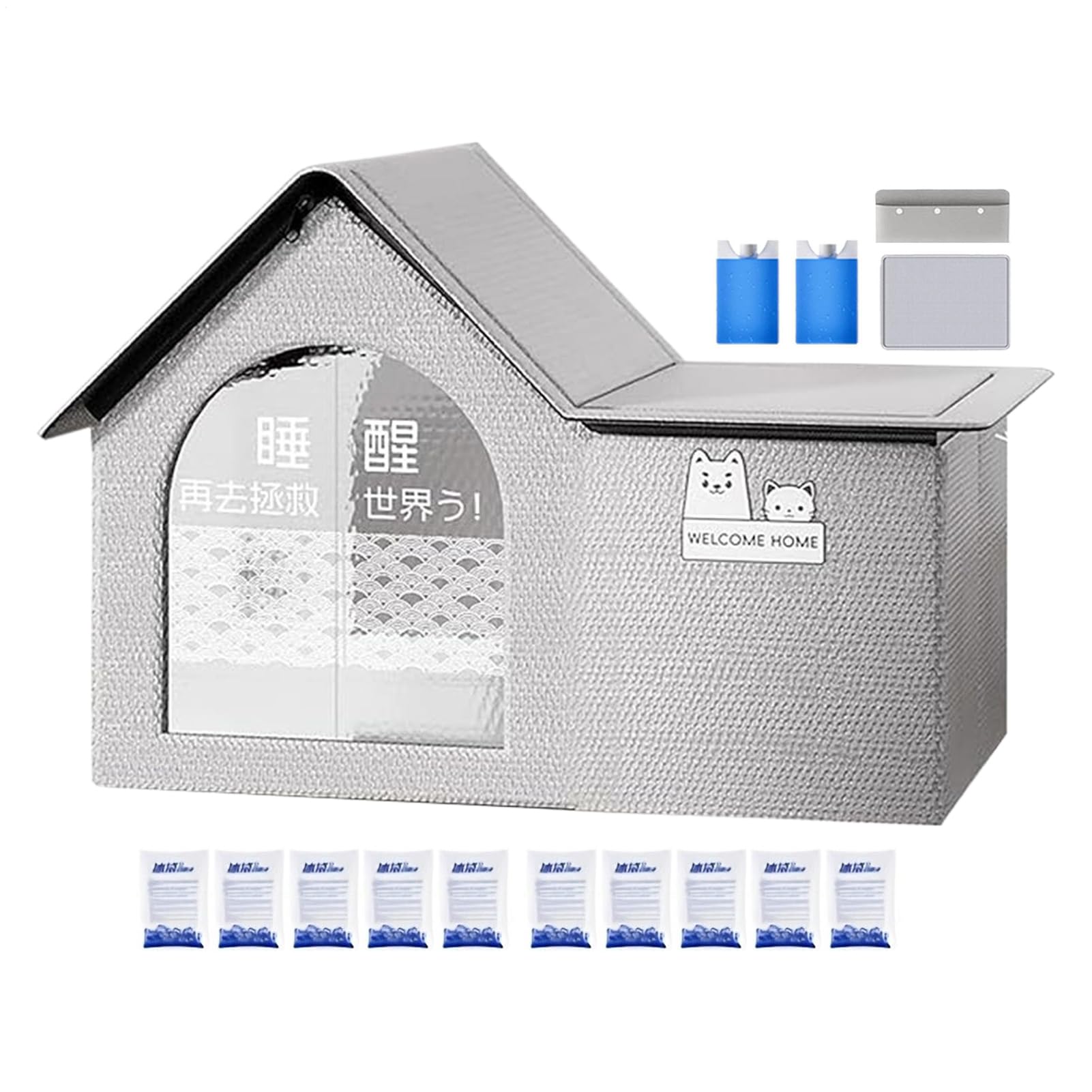 Cabane pour chat extérieur et niche isolée pour le jardin ou le balcon