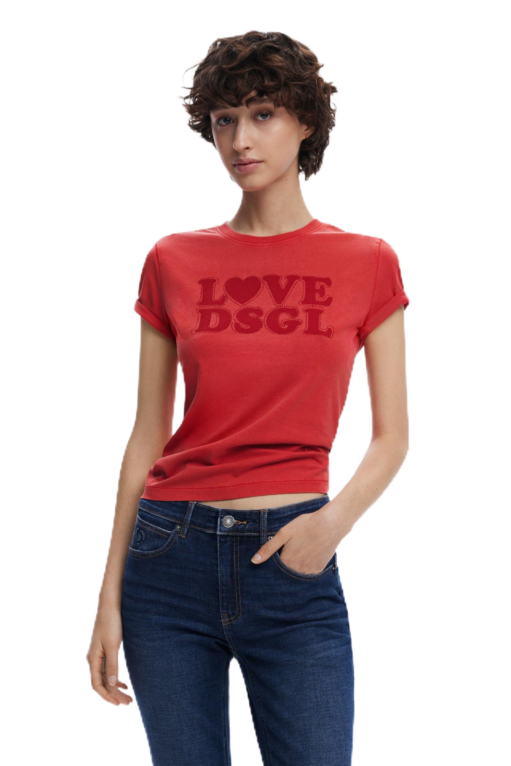 Desigual TS_Love DSGL, 3092 RED, XL