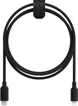 mophie Charge Stream USB-C to Lightning 2m/6ft Silicone Cable - Enduraflex Enhanced 30W Fast Charging, Ultra Durable & Flexible Design