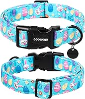 Vista 132 de DOGWONG Collar de perro de San Valentín, collar de perro con estampado de corazones para perros grandes, lindos collares de primavera, hembra