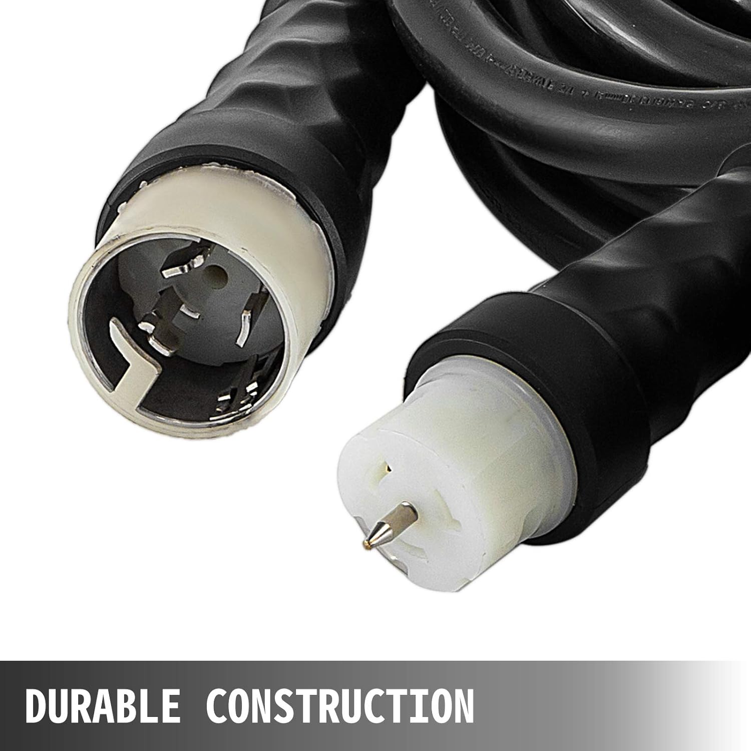 New Arrivals Mophorn 50Ft 50A Generator Extension Cord STW 6/3 + 8/1 AWG 100% Copper Generator Power Cord NEMA SS2-50P/CS6364 Power Assemblies 125/250VAC Twist to Lock Plug Thermoplastic Constructed Jacket, Black Super Deal Product Mophorn 50Ft 50A Generator Extension Cord STW 6/3 + 8/1 AWG 100% Copper Generator Power Cord NEMA SS2-50P/CS6364 Power Assemblies 125/250VAC Twist to Lock Plug Thermoplastic Constructed Jacket, Black