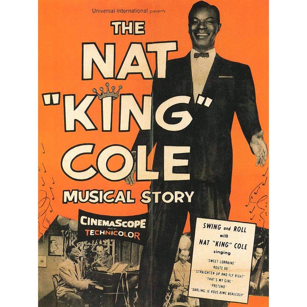Wee Blue Coo Film Movie Musical Nat King Cole Orange Art Print Poster Wall Decor 12X16 Inch