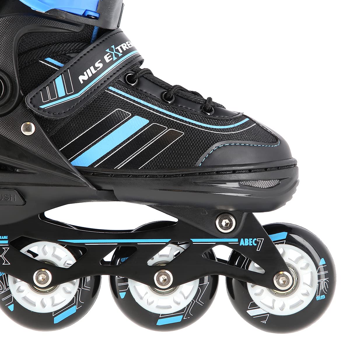 Nils Extreme Spirit - Pattini in linea 2 in 1, misura 29-33, 34-38, 39-43, regolabili
