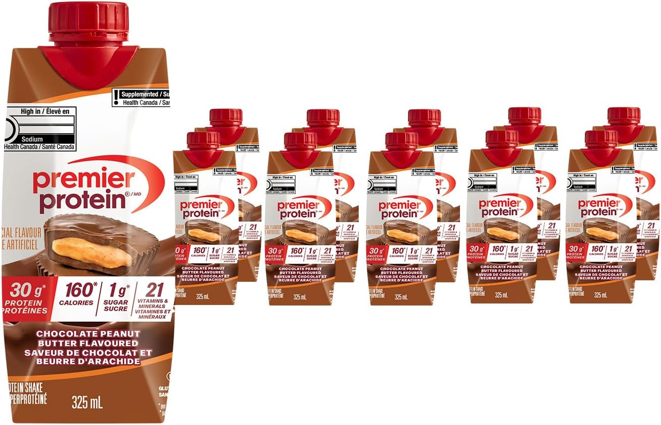 Honest review of Premier Protein Shake, Chocolate Peanut Butter, 30g Protein, 1g Sugar, 11 fl oz Pack of 10