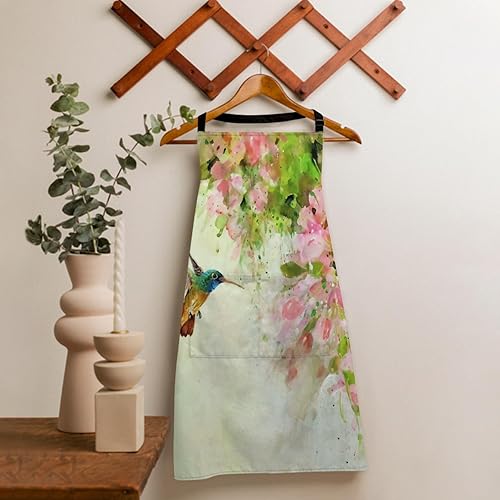 Miniatura 4 de niBBuns Delantal de cocina, delantales de cocina resistentes a las gotas de agua para mujeres y hombres chef