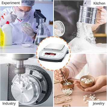 Lab Scale 2000g/0.01g High Precision Digital Scale Analytical Balance Electronic Scale for Kitchen Lab Weighing