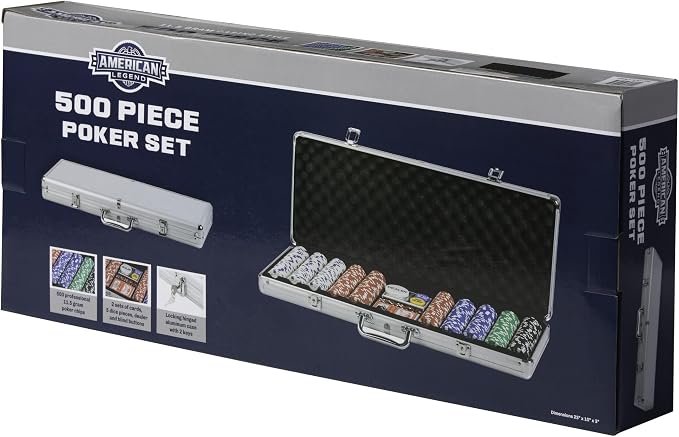 Set de Poker American Legend 500 Piezas con Estuche de Aluminio miniatura 7