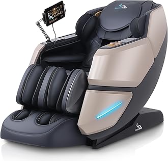 MassaMAX MT339 4D Massage Chair, Full Body Shiatsu Recliner with Automatic Footrest, Zero Gravity, SL Track, Deep Yoga Stretch, 22 Modes, AI Voice Control, Foot Rollers, and Heating (Magic Black)