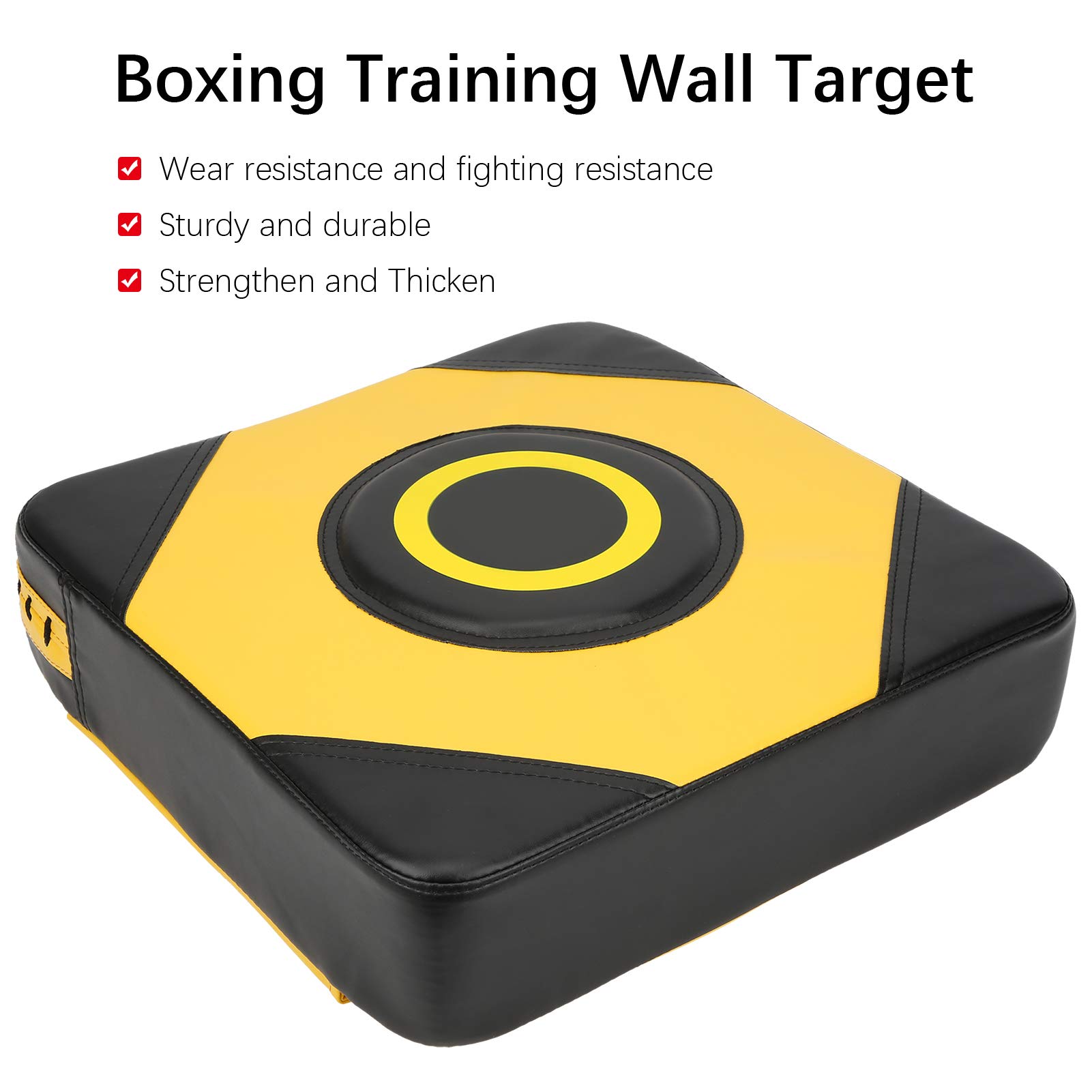 Saco De Boxeo De Pared - 39x39x10 Cm, Piel PU, Para Entrenamiento En Casa, Boxeo Y Taekwondo