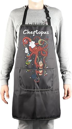 Miniatura 4 de MBMSO Delantal de cocina de pulpo, divertido pulpo, regalos de cocina, regalo de chef, delantal de humor para amantes del pulpo, regalo de barbacoa,