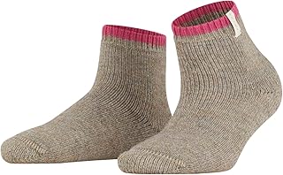 FALKE Women's Cosy Plush Socks Breathable Climate Regulating Odour-Inhibiting Alpaca Wool Comfortable Short Warm with Plush Comfortable for Relaxing 1 Pair