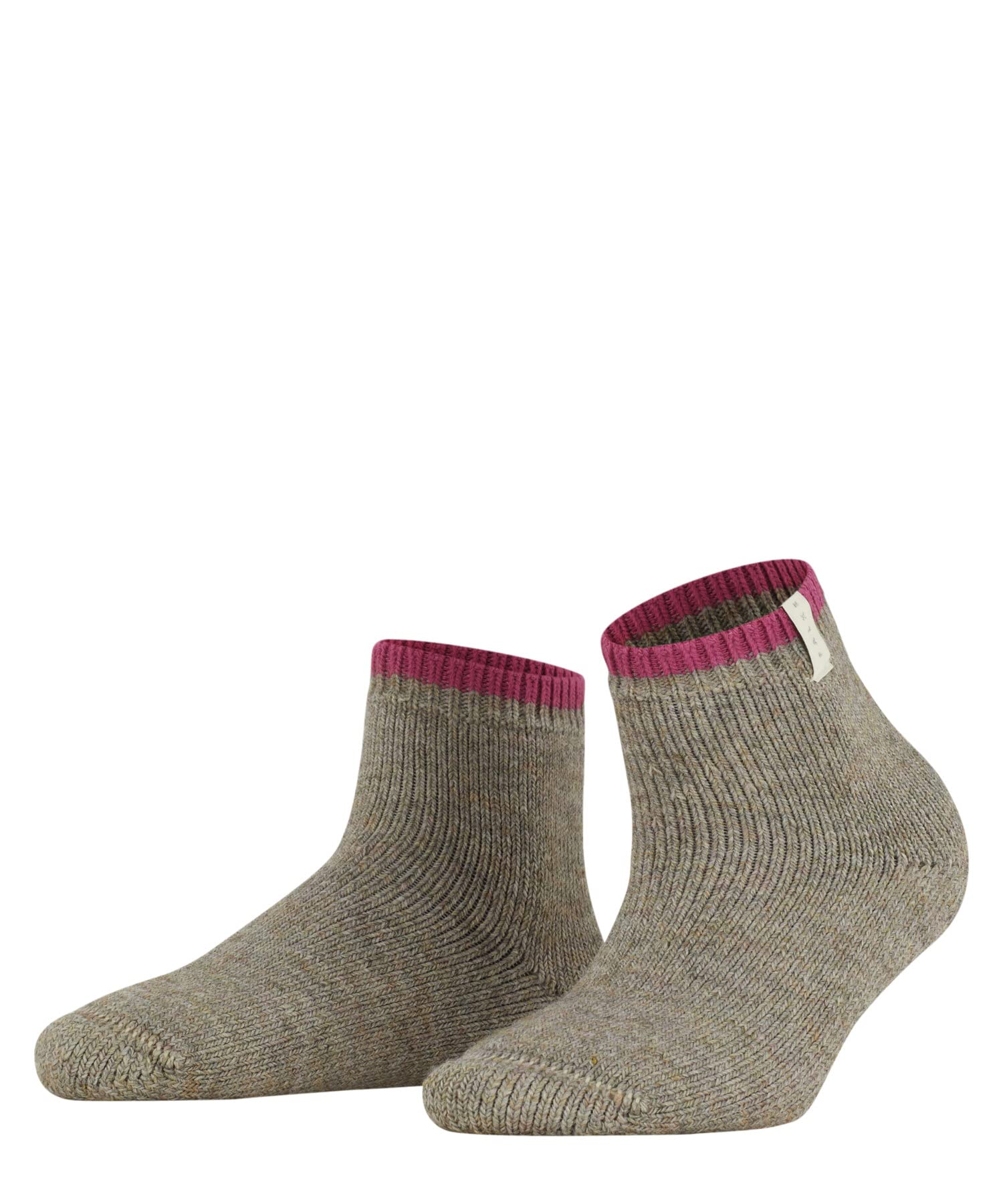 FALKE Kobiety Skarpety Cosy Plush W Hp wełna alpaki z wzorem 1 Para, Brązowy Nut Melange 4770, 39-42