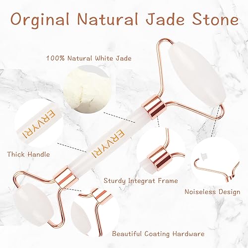 Miniatura 2 de ERVYRI Herramienta facial Gua Sha, diseñada para reducir la hinchazón y mejorar las arrugas, para ojos, cuello, herramientas naturales para el