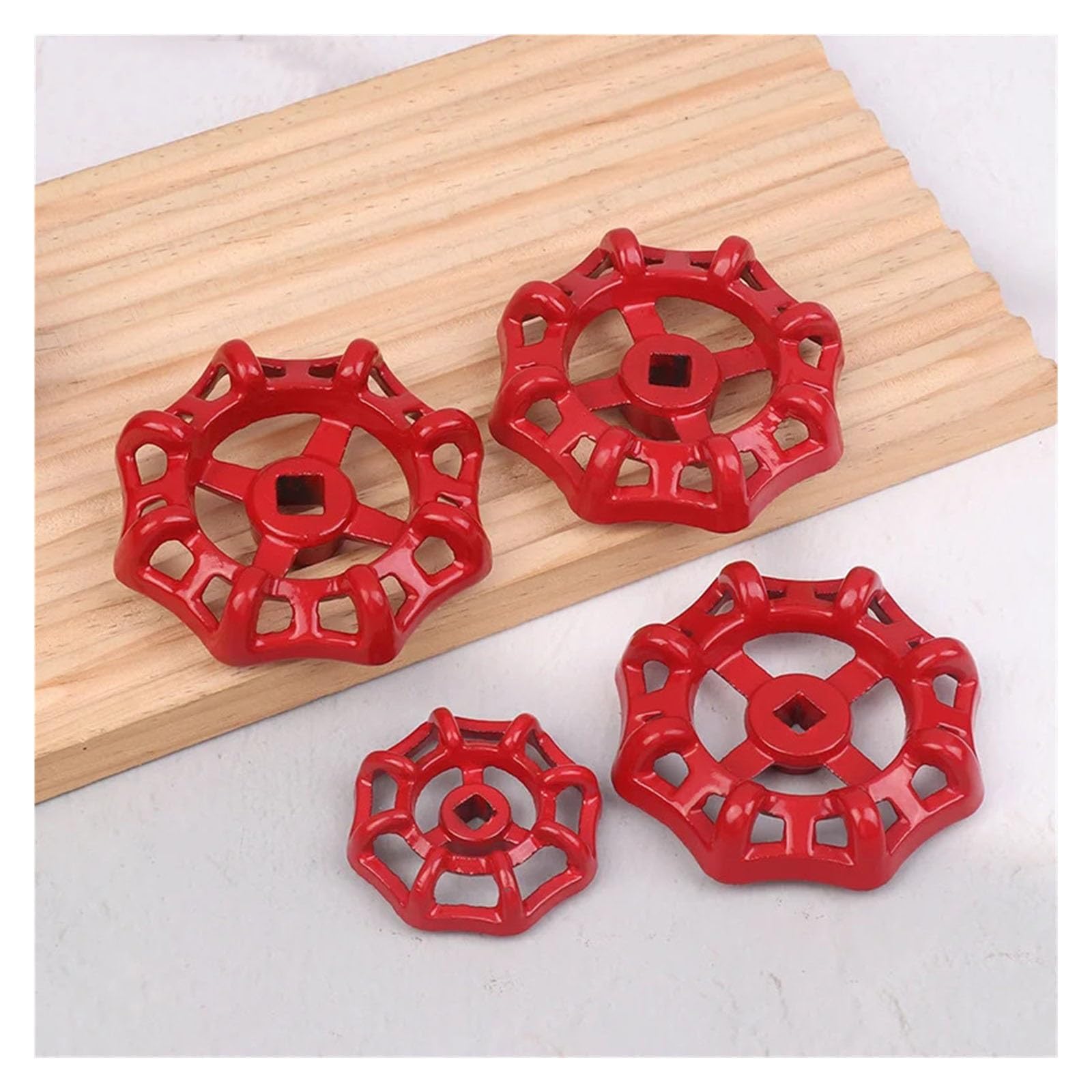Kunyos 9X9 1Pc Cast Iron Water Valve Handle Gate Ball Handwheel Shut Off Pipe Fittings For Valves Plumbing(9X9)