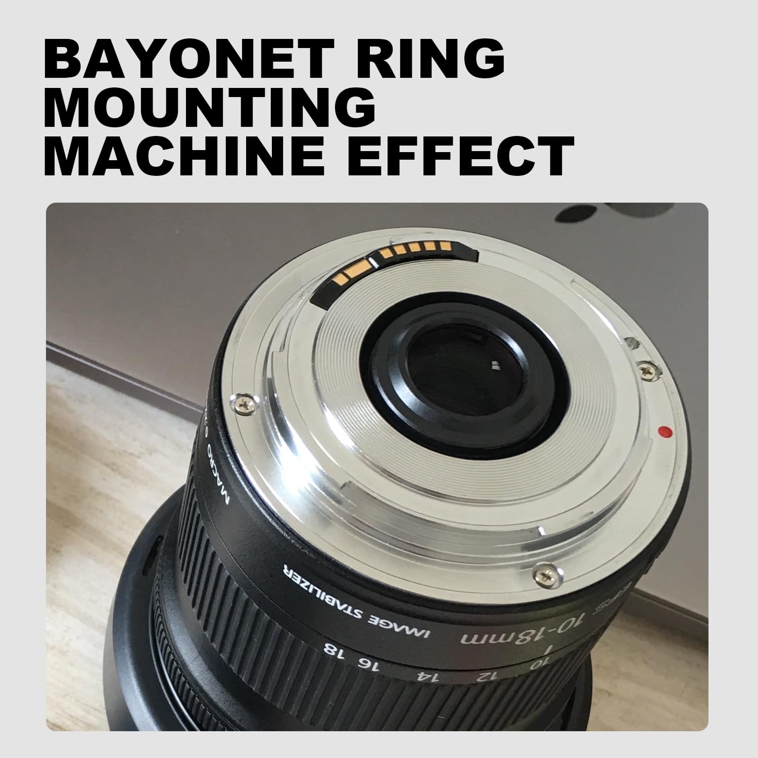 Supporto a baionetta in metallo EF-S a EF, ricambio per convertitore di obiettivi, adattatore, in alluminio, per Canon 10-18 mm, 1: 4,5-5,6 IS, obiettivo digitale per fotocamera reflex