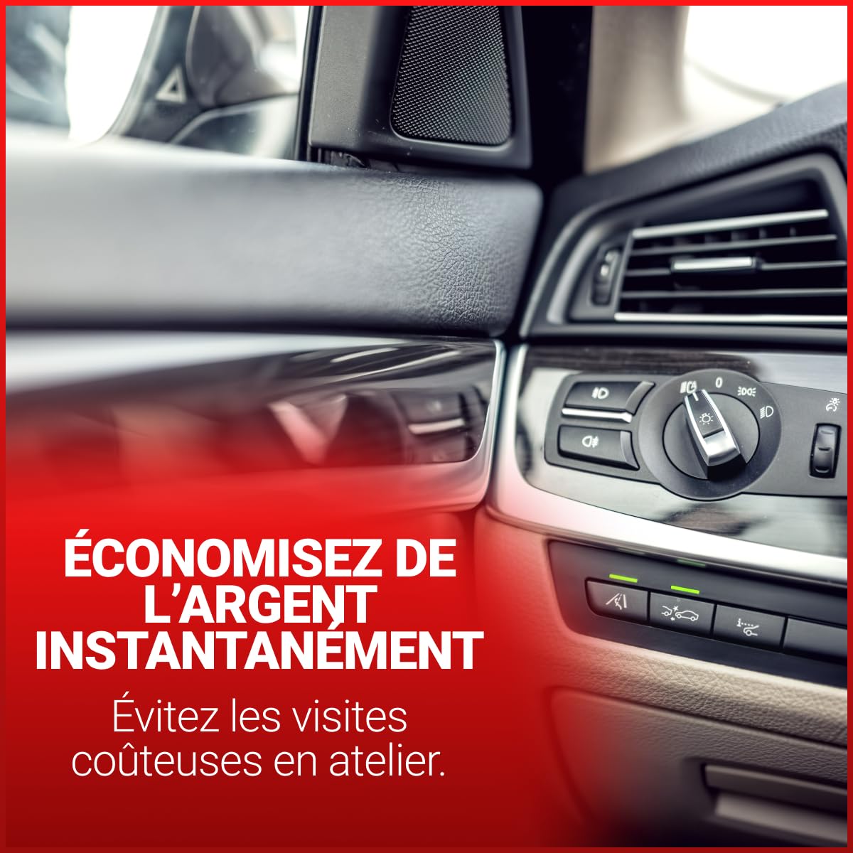 AlpAC 5-en-1 Recharge Climatisation Voiture R134a – Gaz Substitut avec Lubrifiant Compresseur, Anti-Fuite et Traceur UV – Kit Complet Entretien Clim Auto – Solution Économique DIY