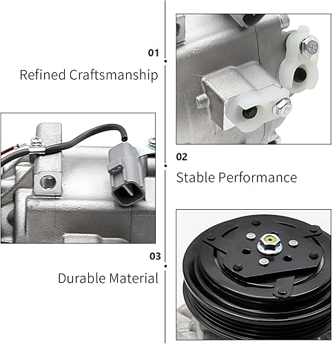 Miniatura 6 de Compresor del aire acondicionado del A/C y reemplazo del embrague del A/C para Toyota Echo 2000-2005 1.5L 7512643 CO 11063AC