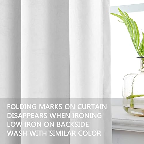 Miniatura 3 de Cortinas de terciopelo extralargas y anchas para decoración del hogar, cortinas de terciopelo con ojales para dormitorio, suave bloqueo de luz