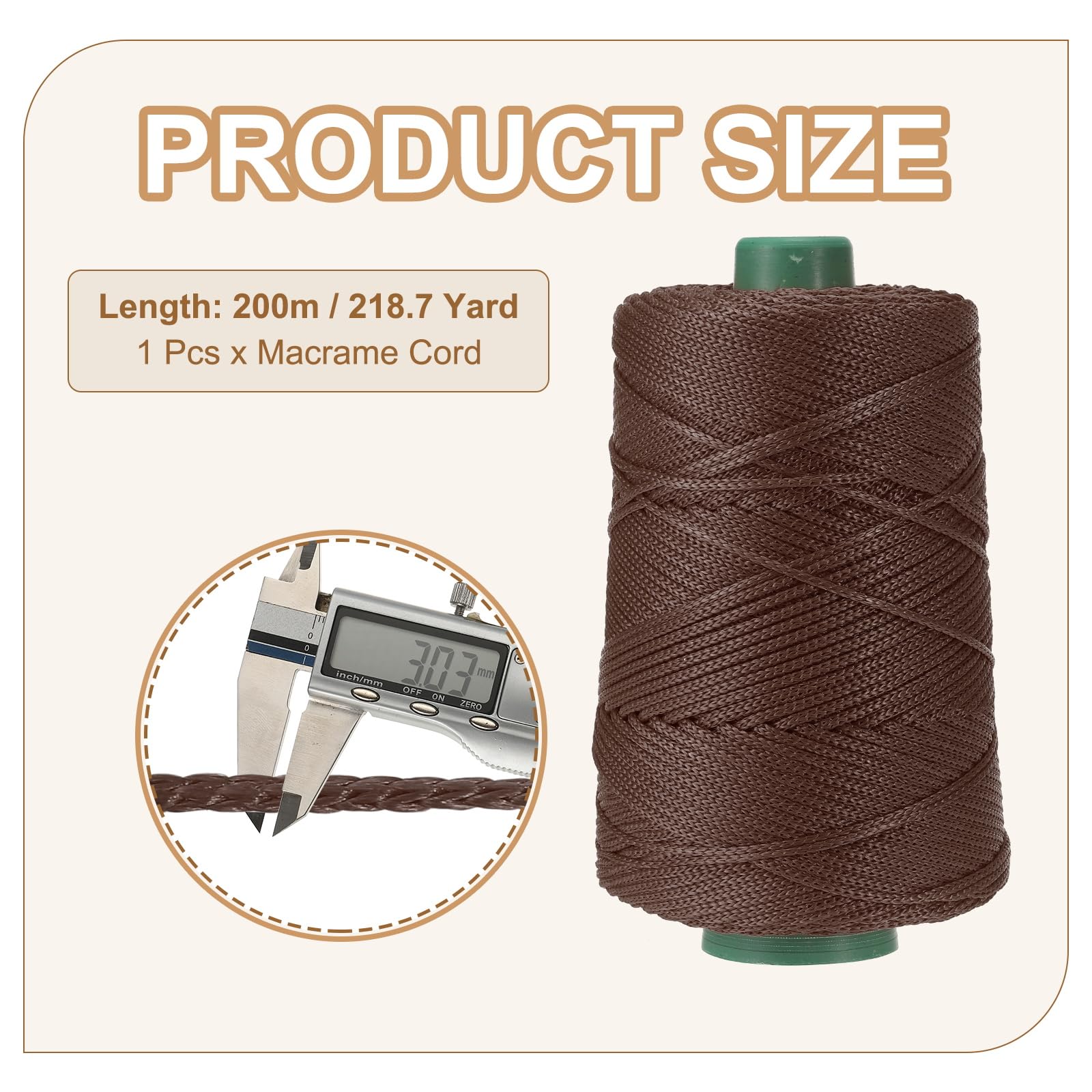 YELARXI Polyester Macrame Cord - Image 2