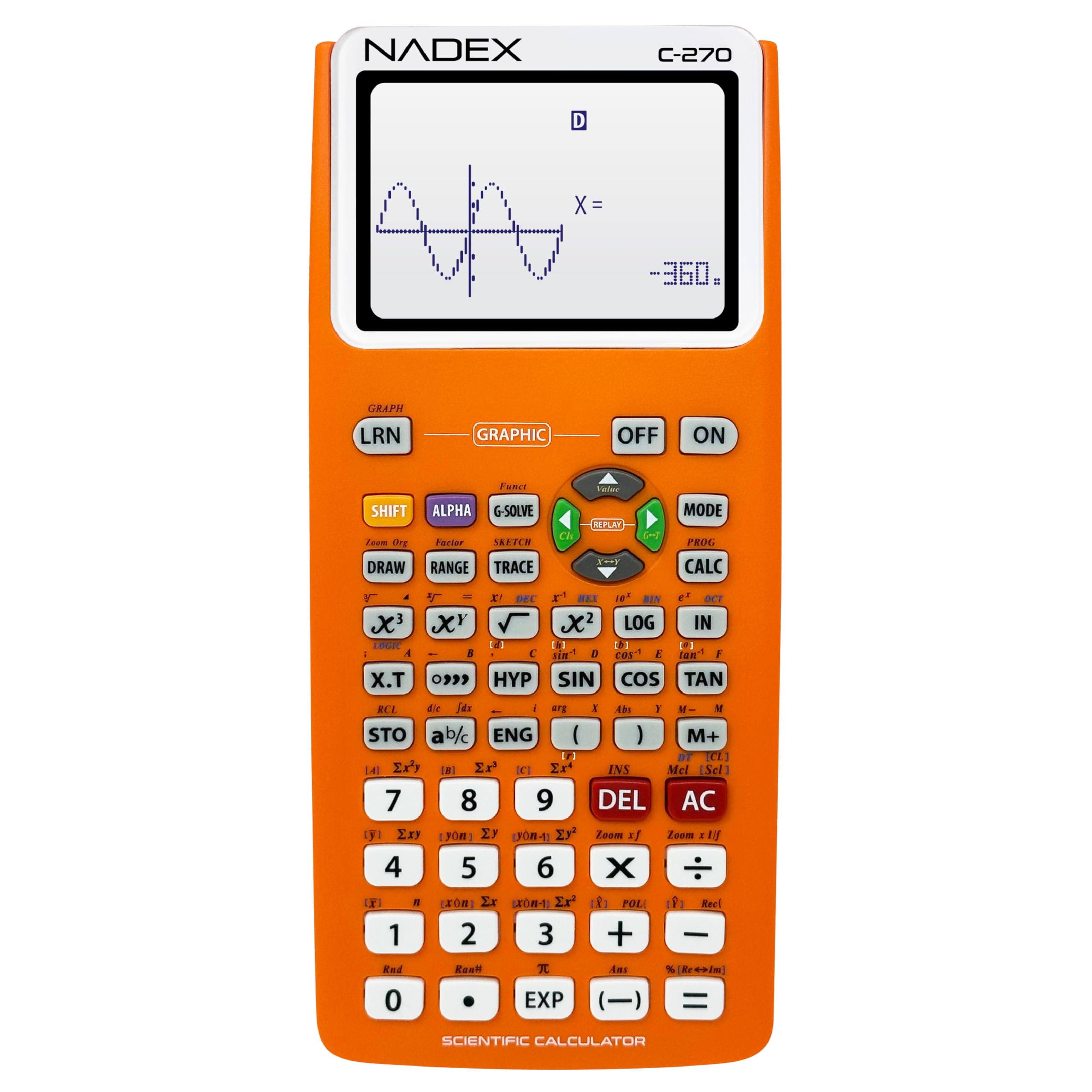 Calculadora científica con funciones gráficas para estudiantes universitarios y secundarios, ingeniería, matemáticas avanzadas, cálculo, álgebra, geometría, trigonometría, estadística, física,