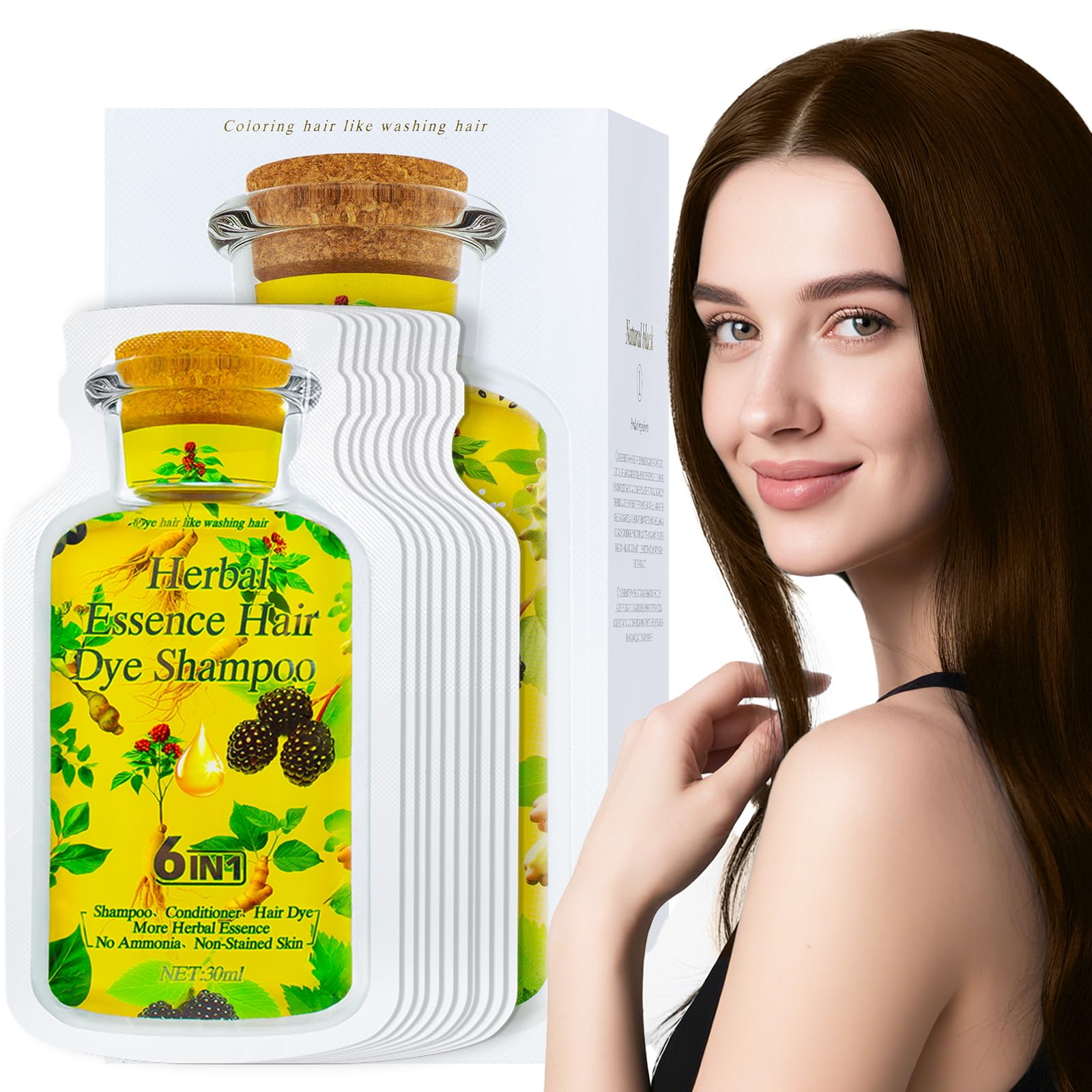 Amazon.com : LIMER Multi-Color Bubble Hair Dye Shampoo,Semi